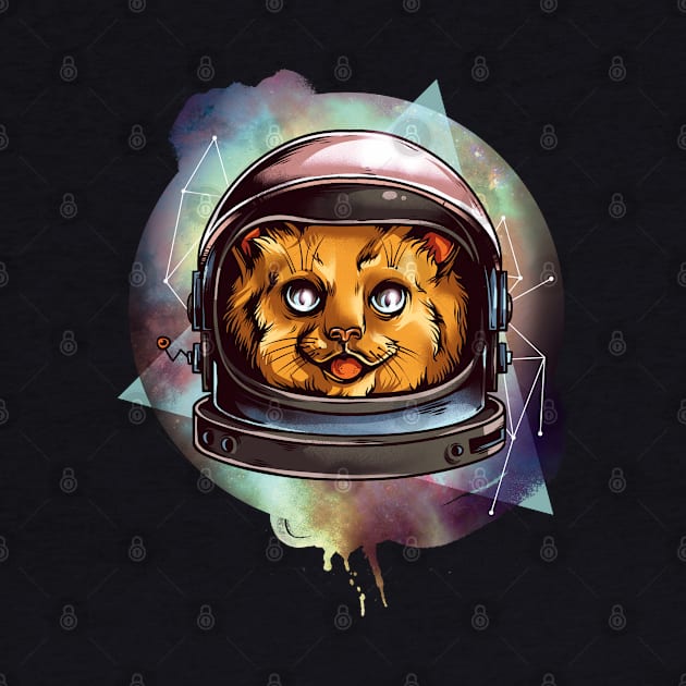 Outer Space Cadette Cat Helmet by JakeRhodes
